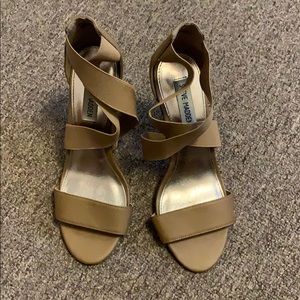 Steve Madden tan high heels (about 3 inches)